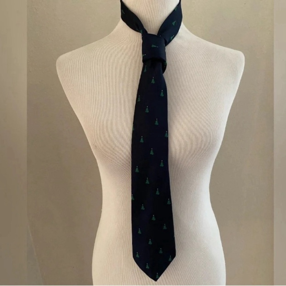 *Vintage* American Collection by David Ross Christmas Tree Tie Excellent Cond - Picture 2 of 3